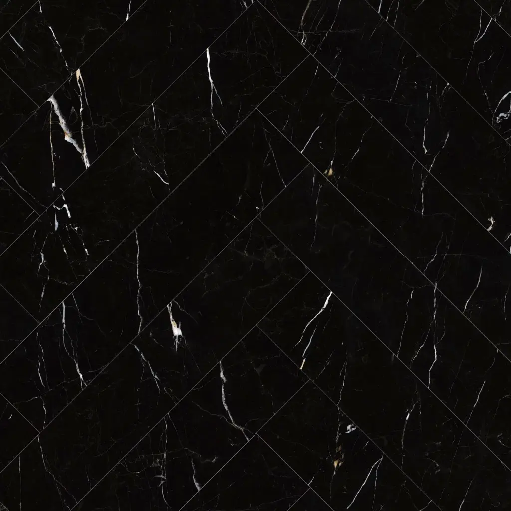 Maximus Dryback Herringbone Large Black Marble